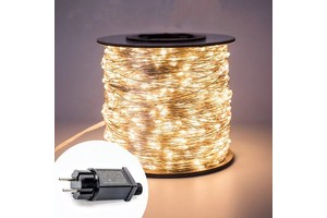 LED Copper String Light Warm White 10m 100LEDs 20m 200 LEDs Waterproof Outdoor Garden Christmas Decoration