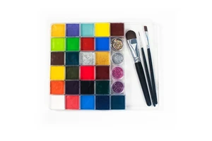 20-Color Clown White Face Body Paint Palette Environmental Protection Pigment 20ml Each Special Effects Makeup For Festivals
