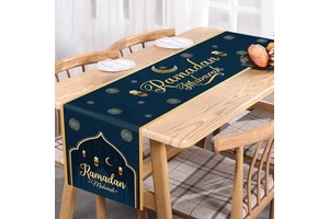 Ramadan Mosque Lantern Islamic Happy Ramadan Mubarak Party Supplies Decorations, 13.8x70 Inches