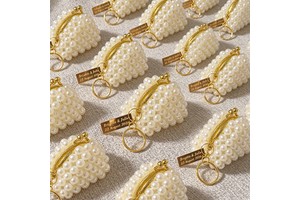 Luxury Personalized Wedding Favors Guests Custom Party Favors Bridal Shower Mini Pearl Bag Wedding Favors Gifts Guest Bulk ABS