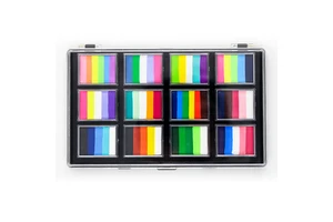 Professional Rainbow Split Cake Water Activated Face Body Paint For Children Glow In The Dark Body Painting Suppliers
