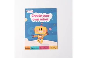 Factory Customized Create Robot Cartoon Expression Sticker Toy for Kids Gift to DIY Learning
