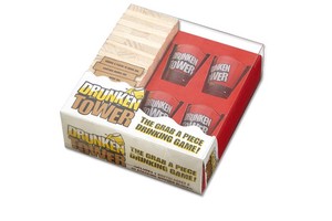 Drunken Tower Drinking Party Game Building Tower Wooden Block Drinking Game Set