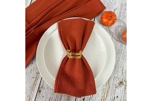 Cotton Wedding Square Napkin Plain Dyed Crocheted Machine Washable Reusable Eco Friendly For Reception Table Decoration