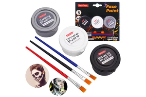 MeiduGaga Halloween 3 Colors Face and Body Paint Diy Custom Party Non-toxic Washable Non-toxic
