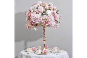 Everlasting Love Wedding Centerpiece Table Artificial Rose Flower Ball Arrangement 60CM Width Model 124 Stage Decoration