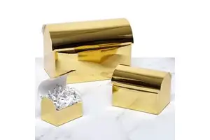 Metallic Chest Boxes Party Favors