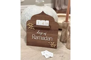 RR ENTERPRISES Minimalist Interior Home Decor Wooden Ramadan Supplies From India for an Elegant Touch