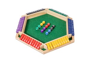 Shut The Box Dice Game 2-6 Player Family Wooden Board Table Math Games For Adults And Kids Party Club Game