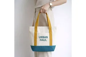 Wholesale Custom Embroidery Logo Reusable Plain Blank Small Mini Mint Blue Pink Candy Color Gift Cotton Canvas Shopping Tote Bag