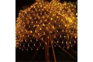LED Fishing Lamp 220V IP65 Net Mesh String Fairy Lights Landscape Diwali Halloween Christmas Party Wedding Holiday