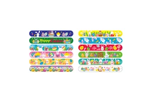 Easter Themed Folk Art Eco-Friendly PVC Slap Bracelet Set-Promotional Party Favors & Goodie Bags