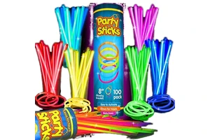 Wholesale 100pcs PartySticks Glow Sticks Neon Party Decorations Favors Glow Dark Light Necklaces Promotional Party Supplies