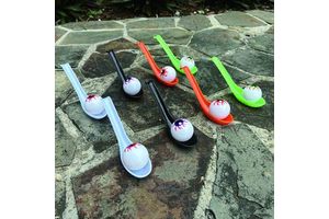 Indoor Outdoor Party Supplies Decorations Plastic Game Eyeball Spoon Relay Race Toy Set