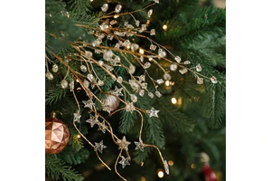 Artificial Christmas Decoration Stem Christmas Stems for DIY Christmas Tree Xmas Embellishing Flower Arrangements Decoration