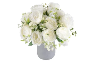 Silk Wedding Table Flowers-Farmhouse Style Durable Decorations for Wedding Settings