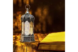 Muslim Ramadan LED Lantern Eid Ramadan Lamp Mubarak Hanging Lanterns Gift for Home Table Kids Muslim Islam Festival Supplies