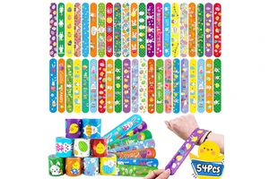 PARTYMENT Easter Snap Bracelets Pvc Snap Rings Bunny Give-away Party Favors Snap Bracelets