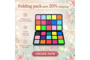 Factory Wholesale Hot Sell Set Water Activated Liquid Split Cake Rainbow Facepaint Water Activated Professional Kit Face Paint