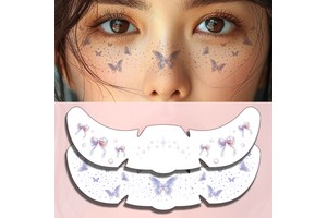 Waterproof Festive Sparkle Freckles Face Tattoo Stickers Easy Apply for Christmas Party