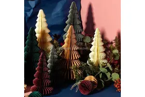 Standing Christmas Tree Decoration Paper Ornaments Xmas Tree for Christmas Party
