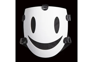 Halloween Smile Face Cosplay Mask Music Theme ABS Plastic Full Face Costume Prop For Adult Unisex Party