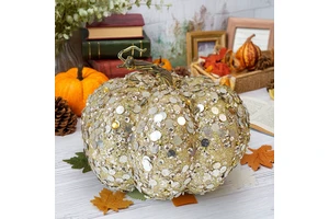 Halloween Christmas Valentine's Day Decorations Burgundy Foam Durable Waterproof Pumpkin Ornament for Fall Thanksgiving