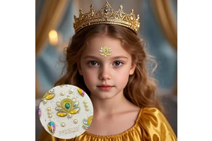 Cute Pretty DIY Decal Stickers Painting Tattoos for Girls Teens Kids Eyebrows Face Forehead for Women Festival Party