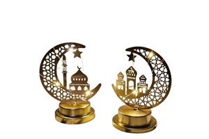 Unique Ramadan Supplies Muslim Ornament For Islam Party Islamic Decor Crescent Moon Eid Gift & Ramadan Table Decor