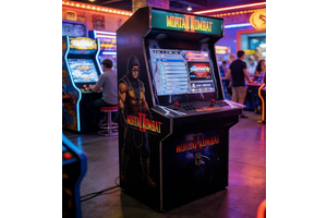 32inch LCD Mortal Kombat II Classic Arcade Machine | 2 Player Fighting Game Cabinet For Commercial & Home Use