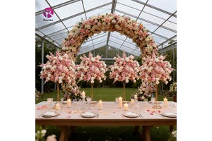 Wedding Decorative Flowers and Plants Wedding Event Table Centerpieces Artificial Silk Flower Ball Wedding Decorations Supplies