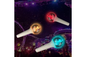 Singer Star Official OEM Custom Plastic K-Pop Cheering Light Sticks Wireless Control Concert Halloween Christmas