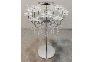 Grace and Charm Series Blooming Design 10 Arms Flower Stand and Centerpiece Cp039 Event Wedding Table Centerpiece