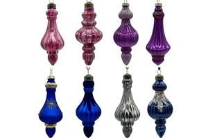 2026 Customized Handmade Luxury Christmas Glass Ornaments High Quality New Year Festival Christmas Tree Ball Ornament