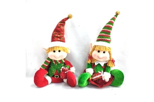 Xmas Festival Gift Ornaments Tree Hanging Doll Plush Christmas Toy Christmas Elf Dolls