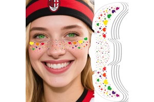 New Design Rainbow Colorful Pride Festival Face Decoration Freckle Tattoo Sticker Makeup Patches