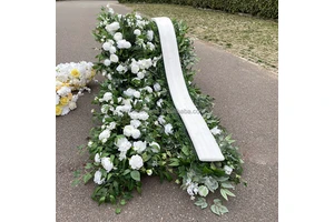 Wedding Decoration & Supplies Long White and Greenery Wedding Flower Arrangement Wedding Centerpieces Table Decorations