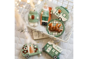 2025 New Christmas Ornaments Creative Santa Claus Pendant High Quality Christmas Tree Ornaments