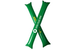 Wholesale Custom Print PE Material Fashionable Inflatable Balloon Clapper Stick Sport Game Football Promotional Party Supplies