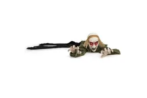 Climbing Zombie Light Up Eyes Creepy Sound Halloween Decoration Model D0100X3Q506