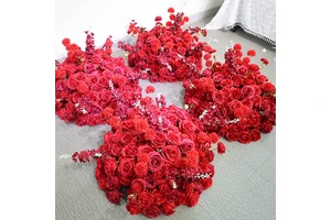 Silk Rose Flower Balls Wedding Centerpieces Table Decor Stylish Adornment for Reception Party Event Decor
