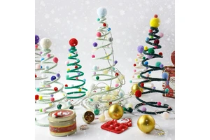 Handmade Wire Christmas Ornaments Kit Electroplated Hanging Decorations Festive Supplies Window Decoration Christmas Decorations