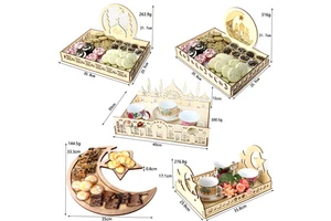 Muslim Eid Party Supplies Festival Decoration EID Mubarak Decorations Ramadan Kareem Gift Box Ramadan Tray Ramadan Decorations