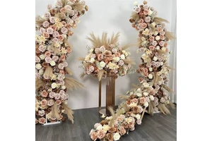 GOG005 Table Decoration Dusty Pink Burgundy Royal Blue Wedding Artificial Flower Dried Flowers Ball Decoration Centerpieces