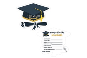Xieli Graduation Party Cards Activity Game Cards Grad Celebration Party Supplies Advice Card