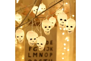 Battery Powered Halloween Pumpkin LED Lamp Lantern String Lights for Indoor Outdoor Holiday Party Horror Decorations