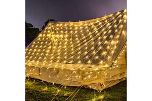PVC IP65 Solar LED Curtain Lights String Light for Outdoor Landscape Christmas Wedding Decorations