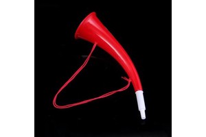 Colorful Plastic Vuvuzela Horn Lanyard Loud Sound Cheering Prop for Football Game and Party Events Promotional Party Supplies