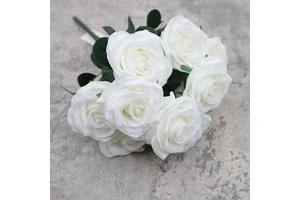 Whole Sale Wedding Table Centerpieces 9 Head Flower Artificial Rose Decorations High Quality Lifelike Flowers Crafts