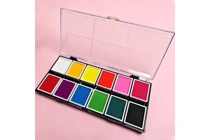 Wholesale Custom logo Non-Toxic CE Certified Bulk 12-Color Professional Face Painting Palette for Festivals & Events